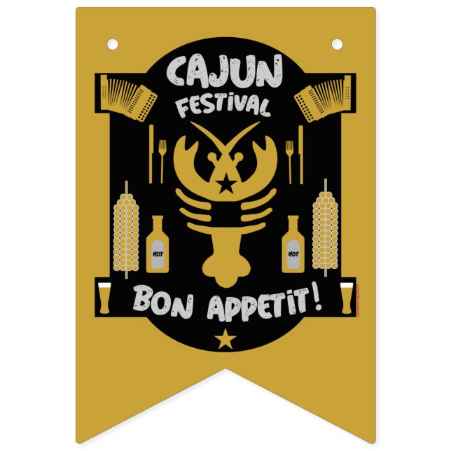 Best Cajun Cooks  Apron Bunting Flags (First Flag)