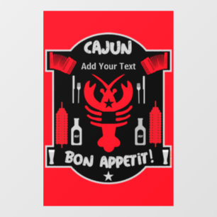 Best Cajun Cooks    Apron Window Cling