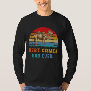 Best Camel Dad Ever Animal Love Retro Vintage Styl T-Shirt