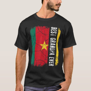 Best Cameroonian Grandpa Ever Cameroon Flag Father T-Shirt