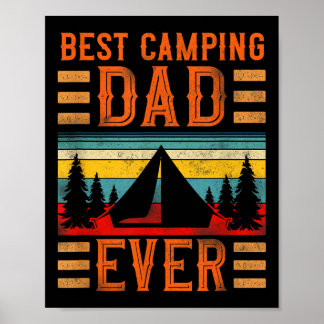 Best Camping Dad Ever Family Tent Poster