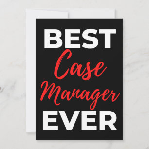 Best Case Manager Ever Thank You Card