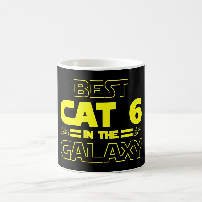 Best Cat 6 In The Galaxy Coffee Mug (Center)