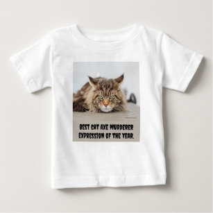 Best cat ax murderer expression baby T-Shirt
