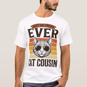 Best Cat Cousin Ever Vintage Cat Shirt Design_1