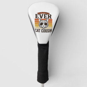 Best Cat Cousin Ever Vintage Cat Shirt Design_1 Golf Head Cover