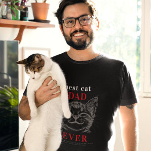 Best Cat Dad Definition Cute Cat Face T-Shirt