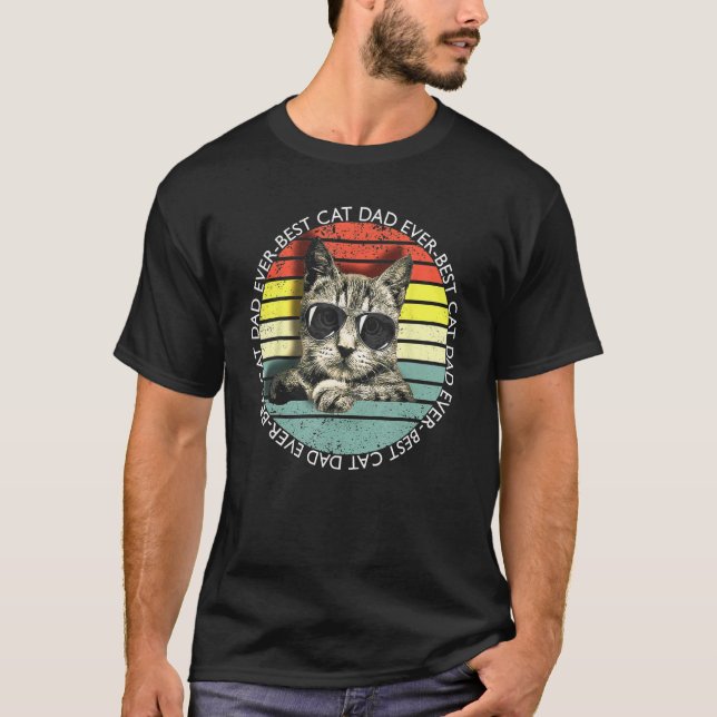 Best Cat Dad Ever 1 T-Shirt (Front)