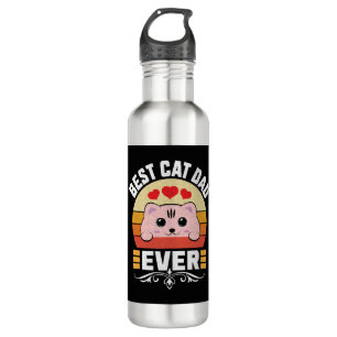 Best Cat Dad Ever 710 Ml Water Bottle