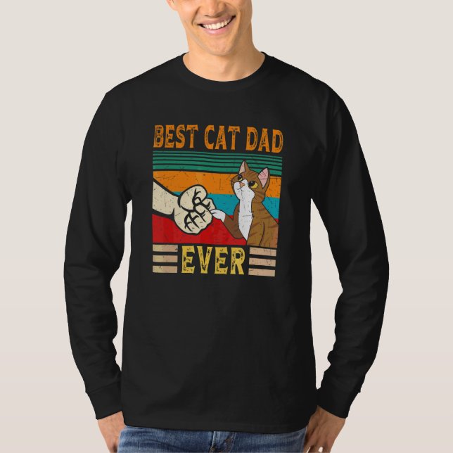 Best Cat Dad Ever Cat Dad 2 T-Shirt (Front)