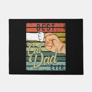 Best Cat Dad Ever Cat Dad Ghetto Fist Doormat