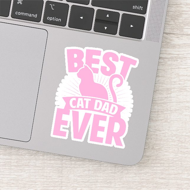 Best Cat Dad Ever - Cat Silhouette (Detail)