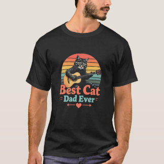 Best Cat Dad Ever Cool Father’s Day T-Shirt