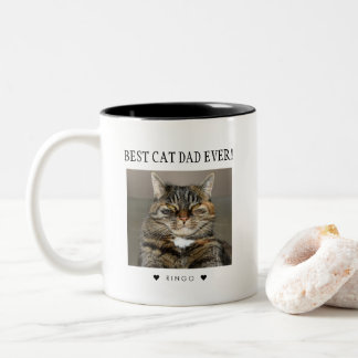 Best Cat Dad Ever Custom Cat photo cat dad mug