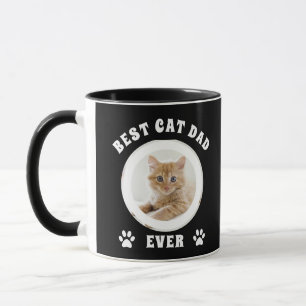 Best Cat Dad Ever Custom Photo Personalized Mug