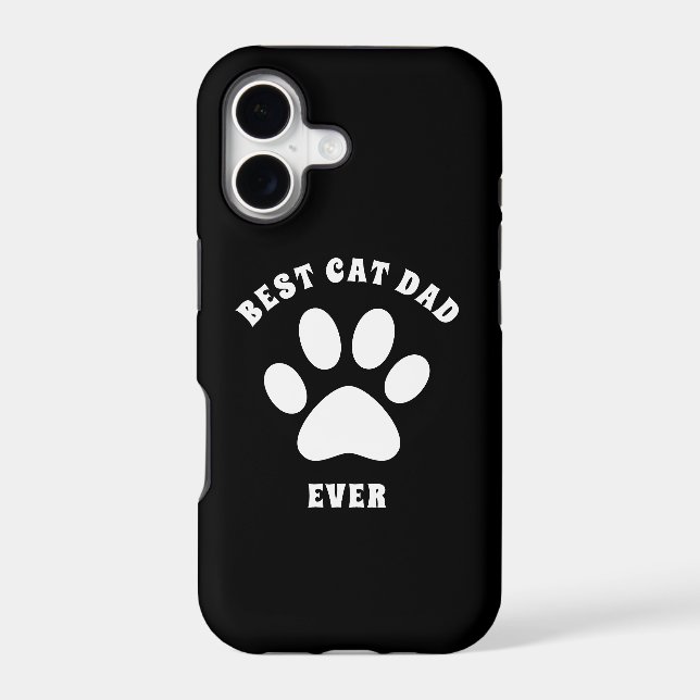 Best Cat Dad Ever Custom Text Personalized (Back)
