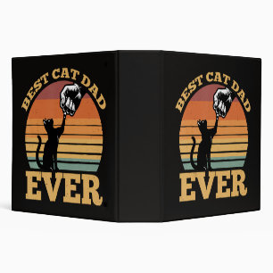 Best Cat Dad Ever Fathers Day Binder
