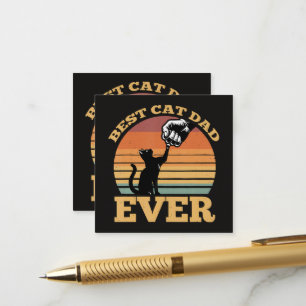 Best Cat Dad Ever Fathers Day Enclosure Card
