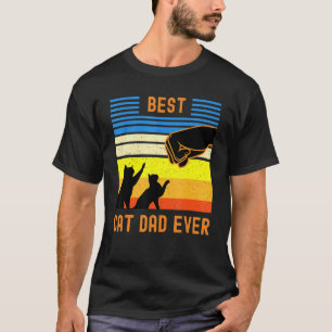 Best Cat Dad Ever Fist Bump For Fur Daddies T-Shirt