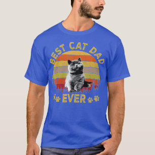 Best Cat Dad Ever Funny Cat Daddy Father Day 2022 T-Shirt
