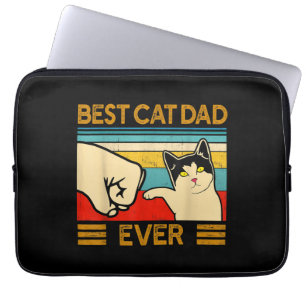 Best Cat Dad Ever Funny Cat Daddy Laptop Sleeve