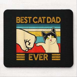 Best Cat Dad Ever Funny Cat Daddy Mouse Pad