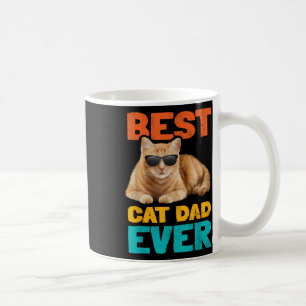 Best Cat Dad Ever Funny Cat Owner Tabby Birthday F Coffee Mug
