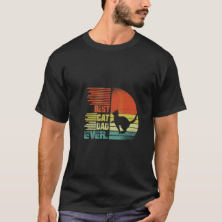 Best Cat Dad Ever  Graphic Dad  Tee