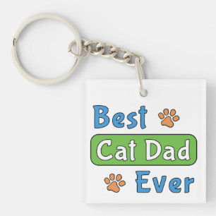 Best Cat Dad Ever Keychain