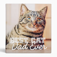 Best Cat Dad Ever Modern Custom Pet Photo