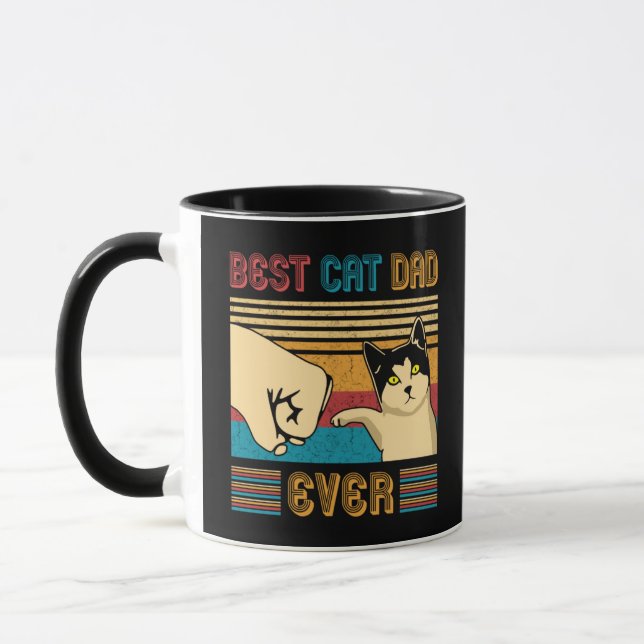 Best Cat Dad Ever Mug (Left)