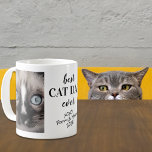 Best Cat Dad Ever Personalized Photos Coffee Mug<br><div class="desc">Celebrate the best cat dad ever with this personalized mug. You can easily add two photos of your cat or cats and add the cats' names and year.</div>