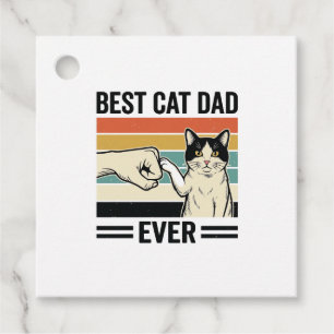 Best Cat Dad Ever Retro Cat Fist Bump Shirt_1 Favour Tags