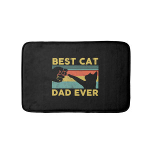 Best Cat Dad Ever tee Funny Cat Daddy Father s Day Bath Mat