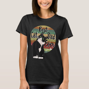 Best Cat Dad Ever Tuxedo Father's Day Gift Funny R T-Shirt