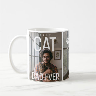 Best Cat Dad Ever Two Photo PhotoPop Coffee Mug
