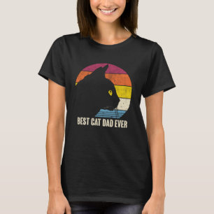 Best Cat Dad Ever Vintage Black Cat Daddy T-Shirt