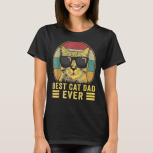 Best Cat Dad Ever Vintage Bump Fit Father's Day M T-Shirt