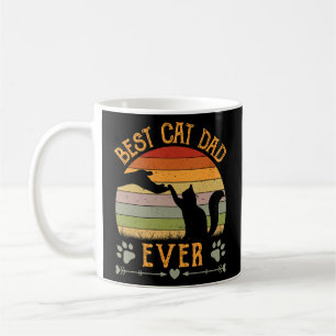 Best Cat Dad Ever Vintage Cat  Father s Day  Coffee Mug