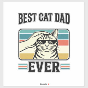 Best Cat Dad Ever Vintage Cat Lover Design_1