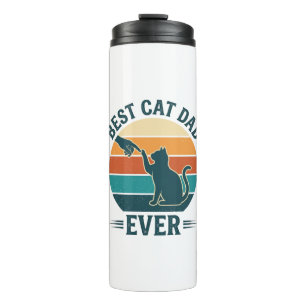 Best Cat Dad Ever Vintage Cat Shirt Design_1 Thermal Tumbler