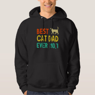 Best Cat Dad Ever Vintage For Cat Father's Day 1 Hoodie