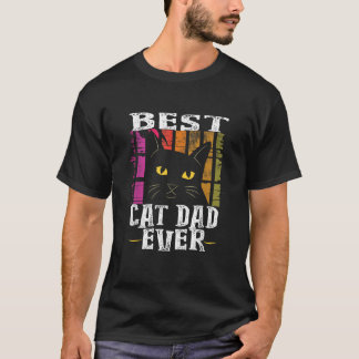 Best Cat Dad Ever Vintage T-Shirt