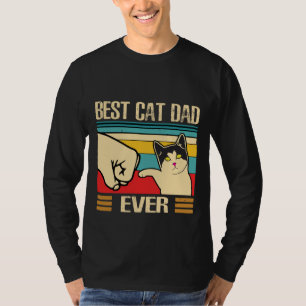 Best cat Dad ever word art  T-Shirt