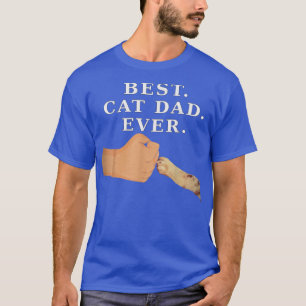 Best Cat Dad  Father & Kitty Paw Fist Bump Tee 