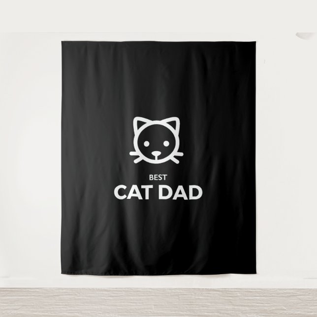 Best Cat Dad  Tapestry (Front)