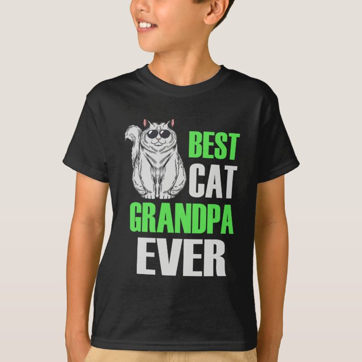 Best Cat Grandpa Funny Family Cat Grandfather TShirt Zazzle.ca