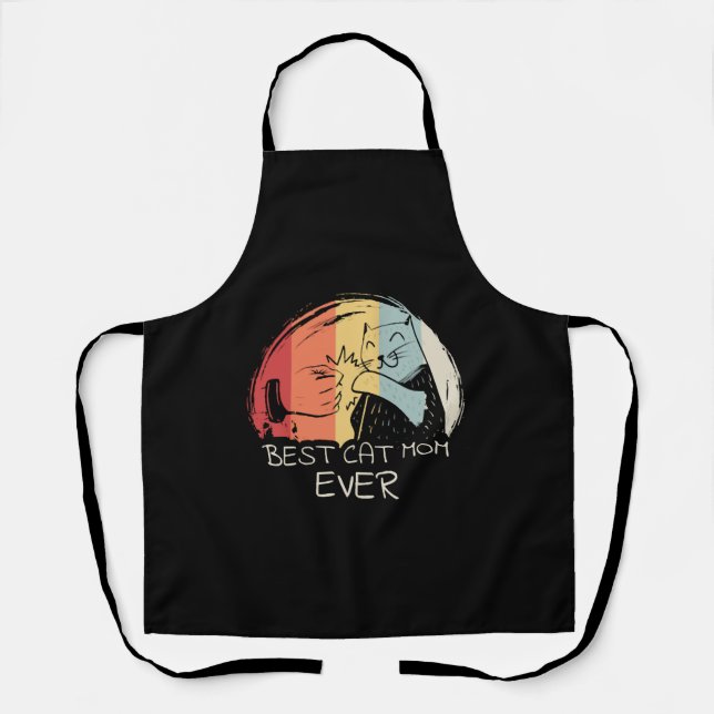 Best Cat Mom   Apron (Front)