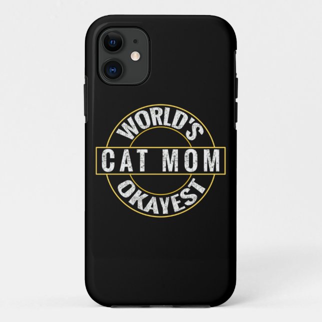 Best Cat Mom Case-Mate iPhone Case (Back)