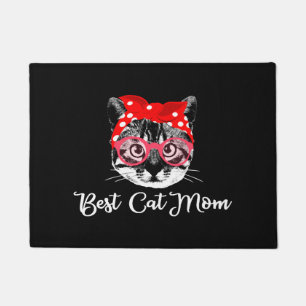 Best Cat Mom Cats Women Cat Mom Motif Doormat